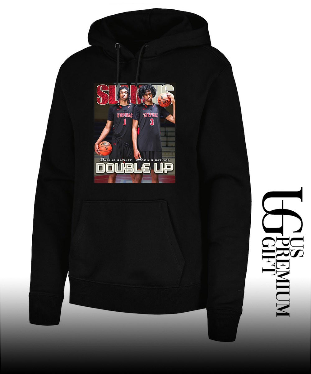Darius and Adonis Ratliff Double Up Archbishop Stepinac NBA Slam shirt