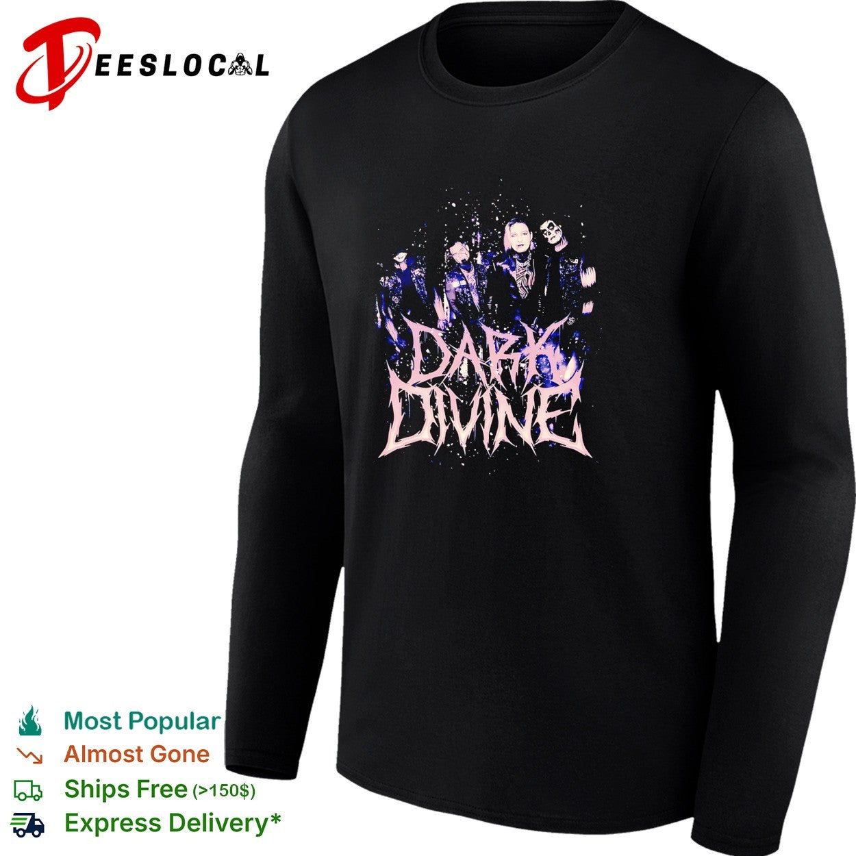 Dark Divine band photo poster shirt