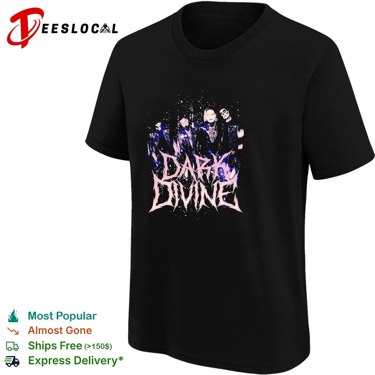 Dark Divine band photo poster shirt