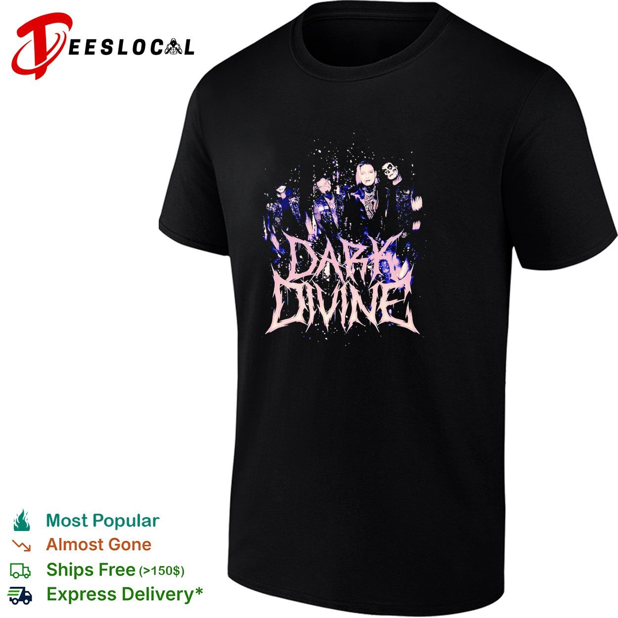 Dark Divine band photo poster shirt