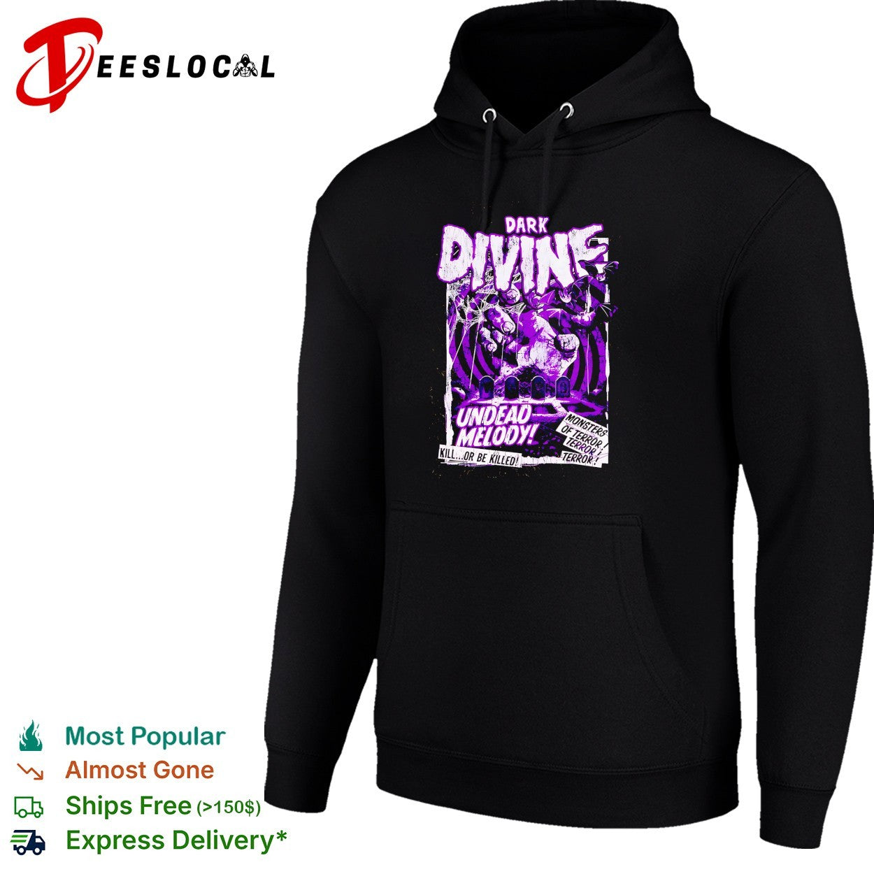 Dark Divine undead melody horror poster shirt