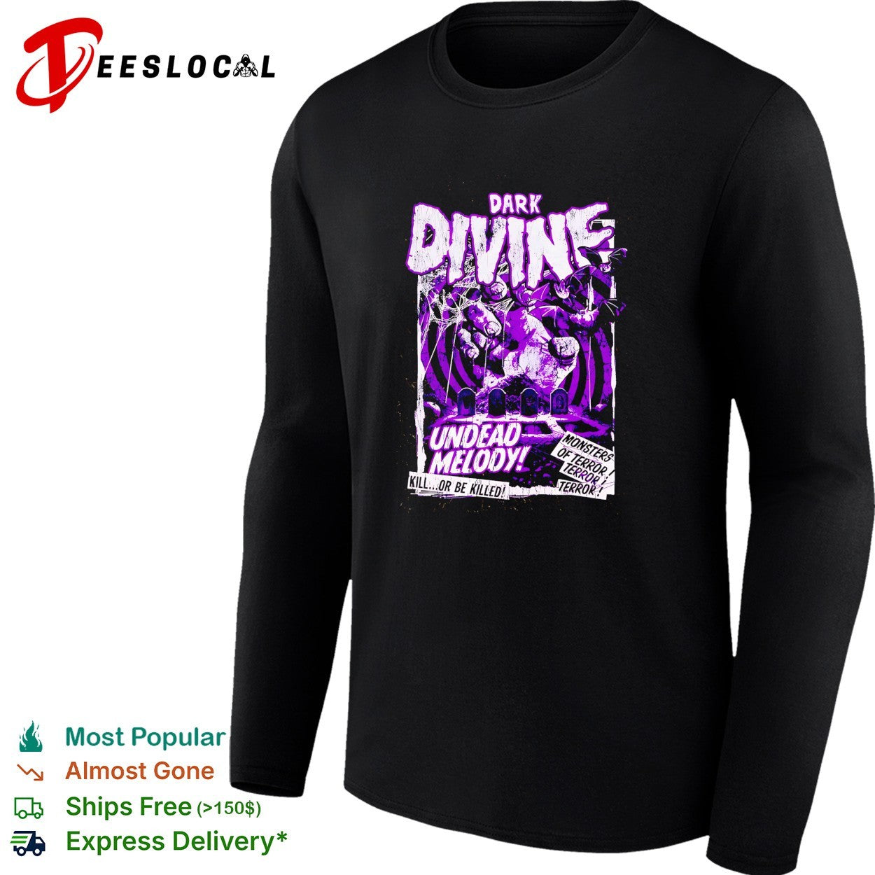 Dark Divine undead melody horror poster shirt
