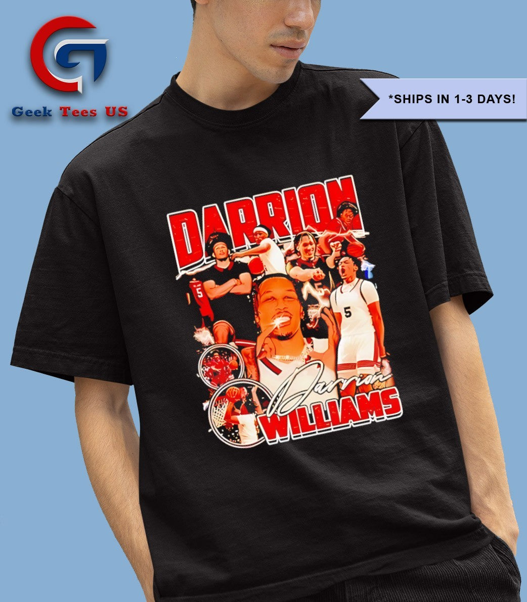 Darrion Williams Texas Tech Red Raiders basketball signature shirt