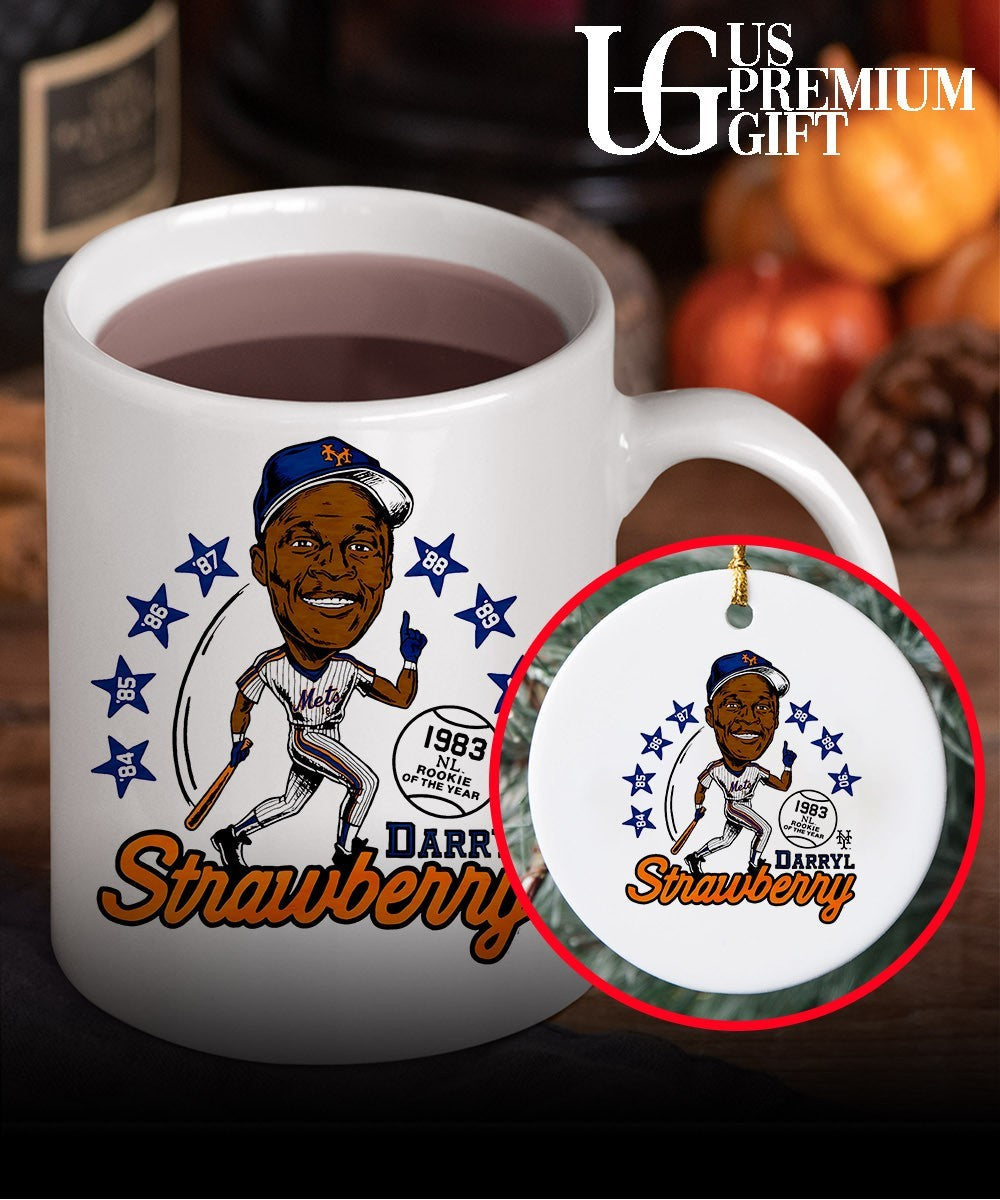 Darryl Strawberry New York Mets Rookie of the Year 1983 NL caricature shirt