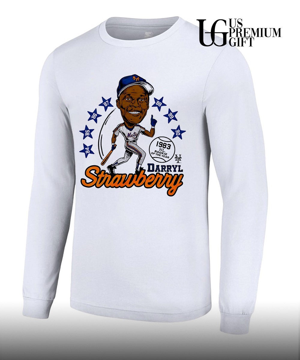 Darryl Strawberry New York Mets Rookie of the Year 1983 NL caricature shirt