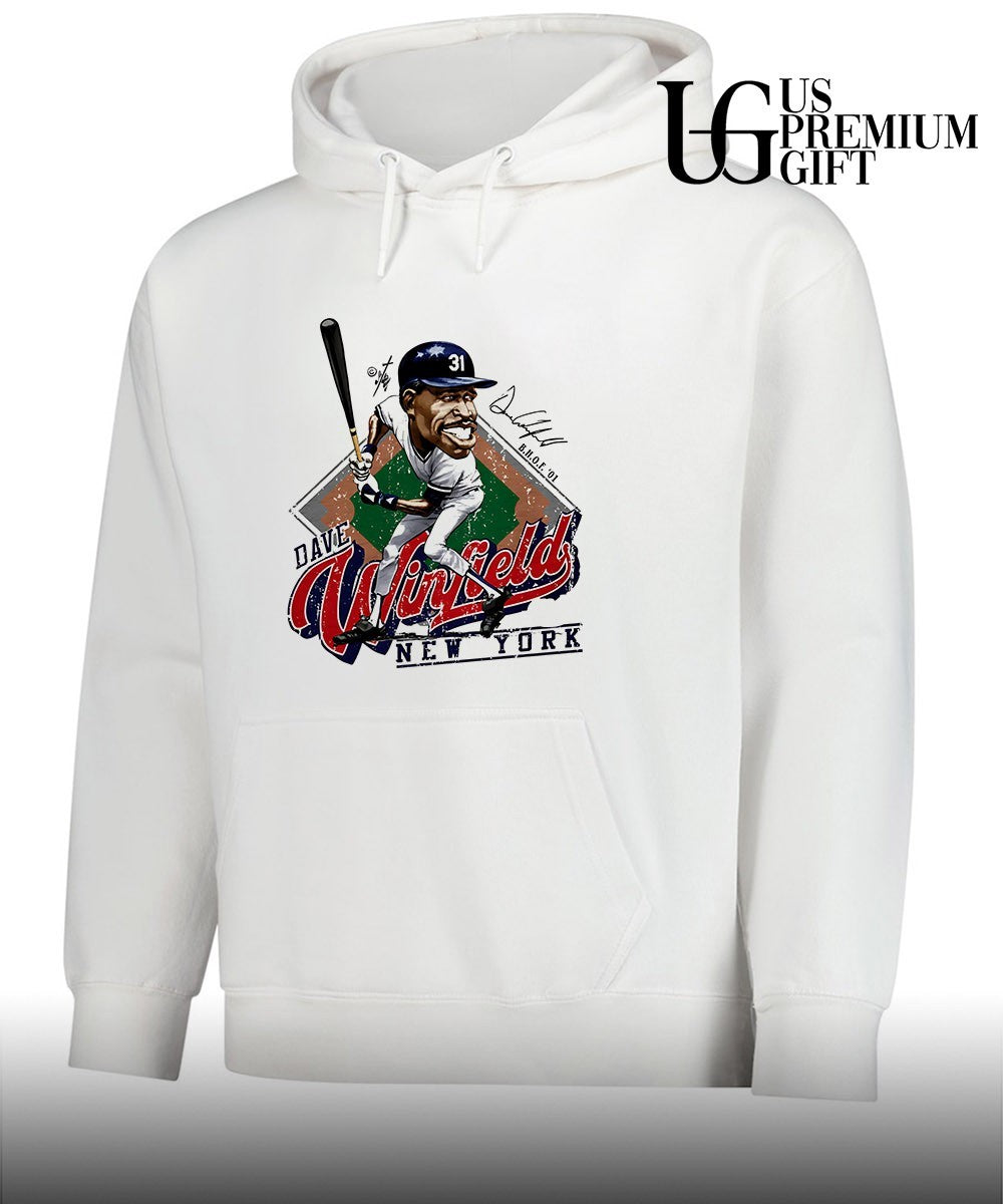 Dave Winfield New York Yankees MLB signature caricature shirt