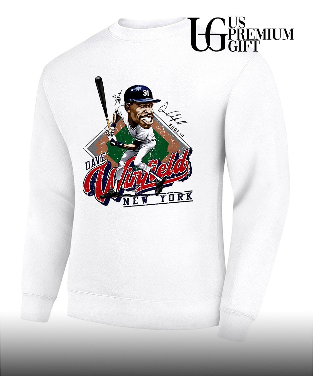 Dave Winfield New York Yankees MLB signature caricature shirt