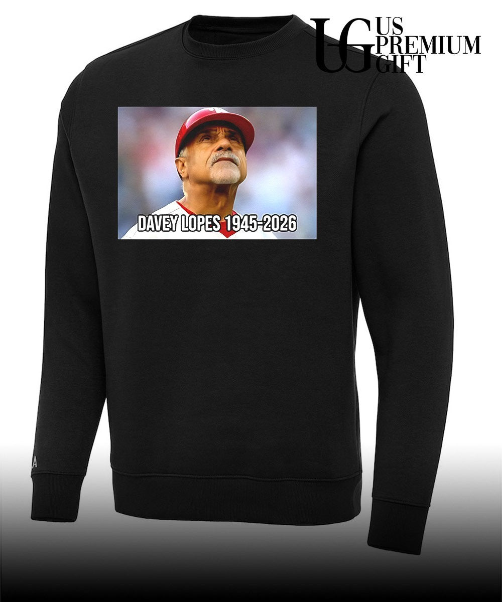 Davey Lopes 1945-2026 Philadelphia Phillies baseball shirt