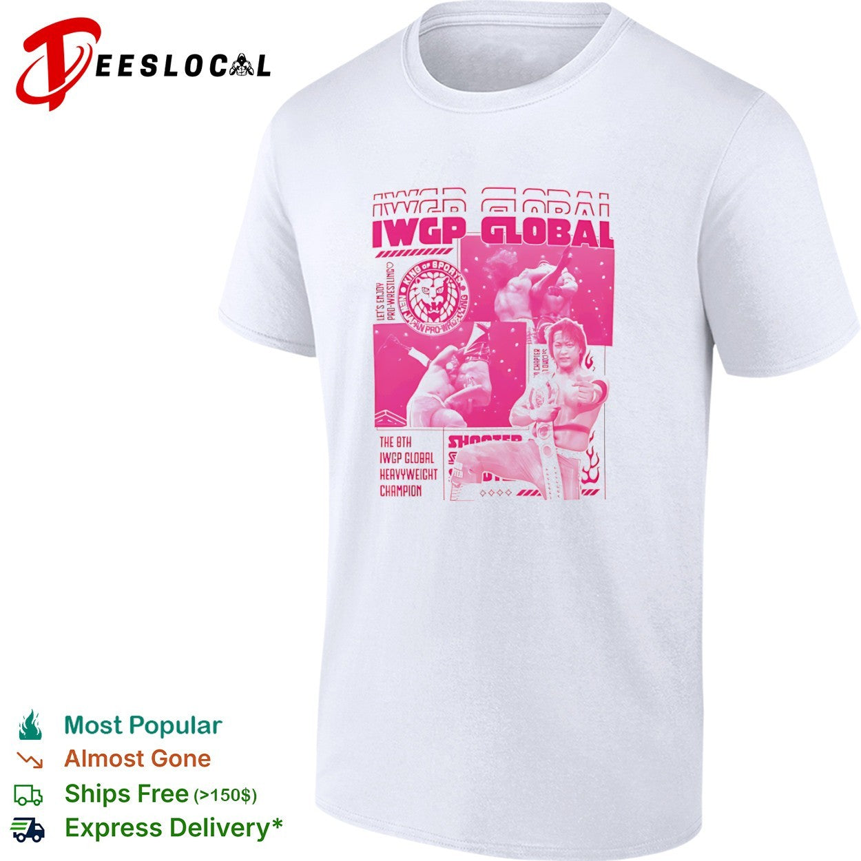 David Finlay IWGP Global Heavyweight Champion New Japan Pro Wrestling shirt