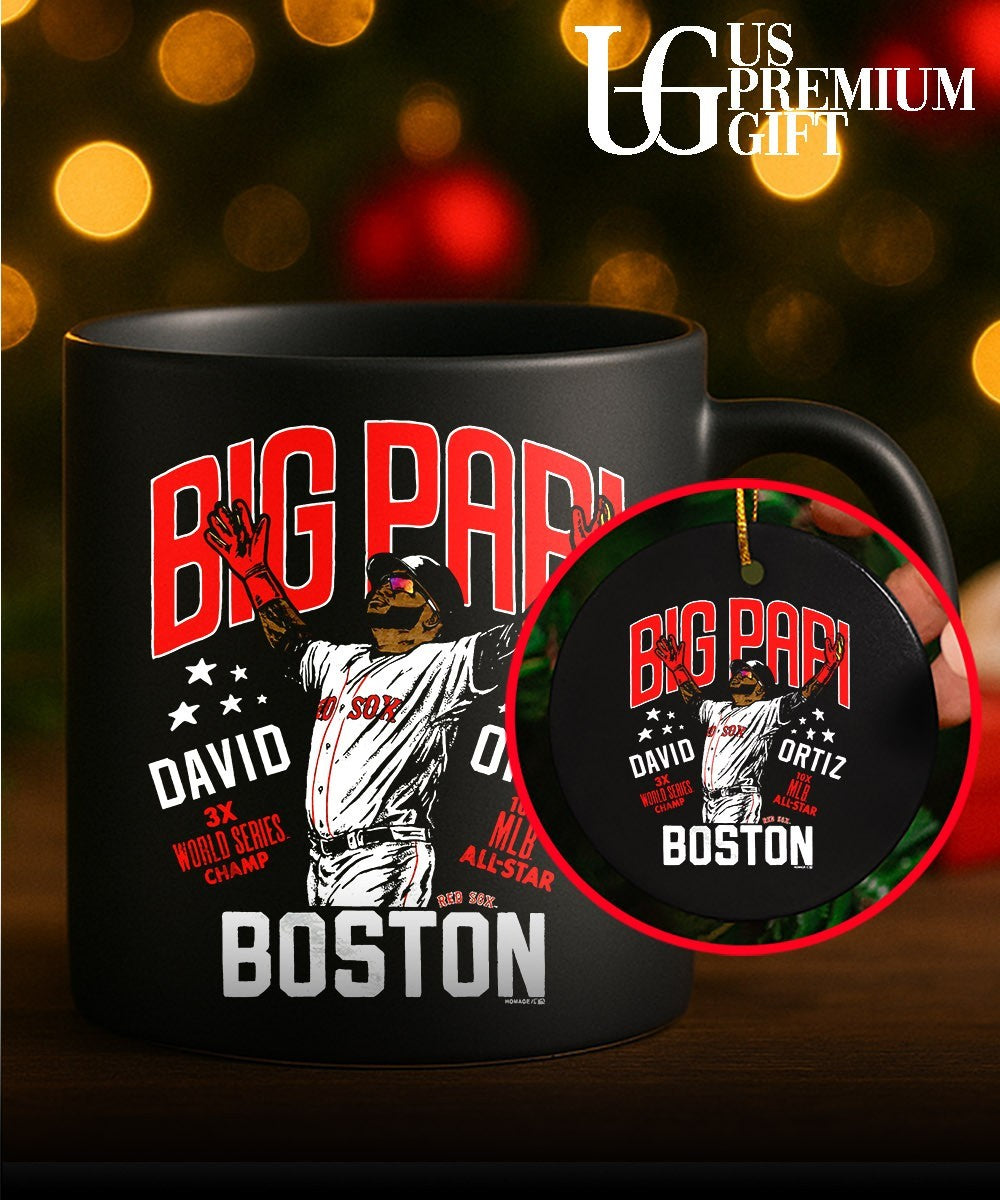 David Ortiz Boston Red Sox Big Papi 3X World Series champ 10X MLB All-Star shirt