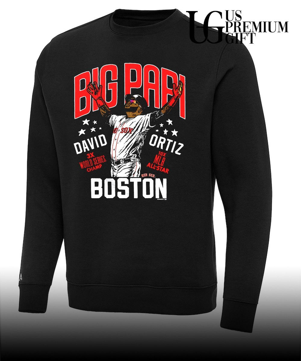 David Ortiz Boston Red Sox Big Papi 3X World Series champ 10X MLB All-Star shirt