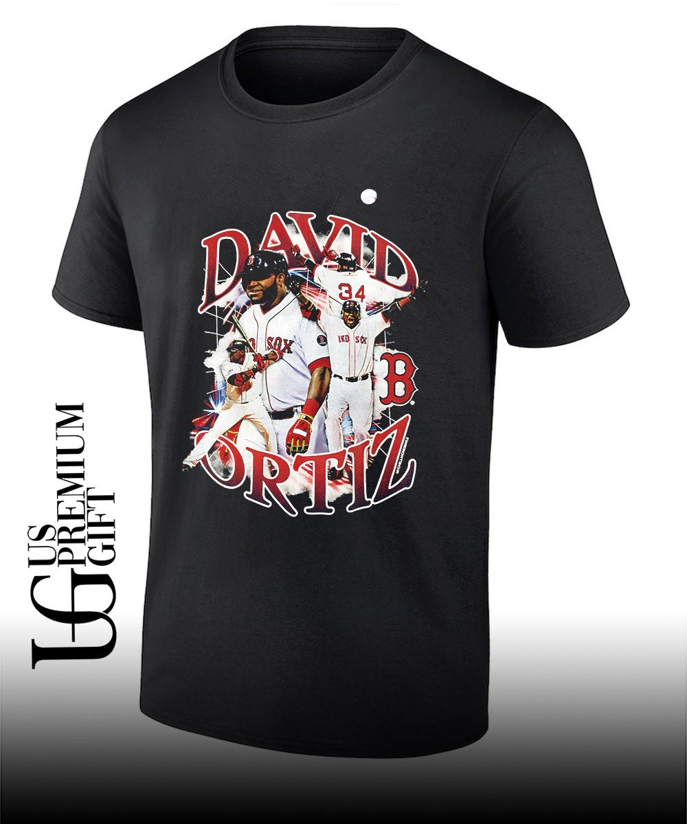 David Ortiz Boston Red Sox Legendary Collage player graphic shirt