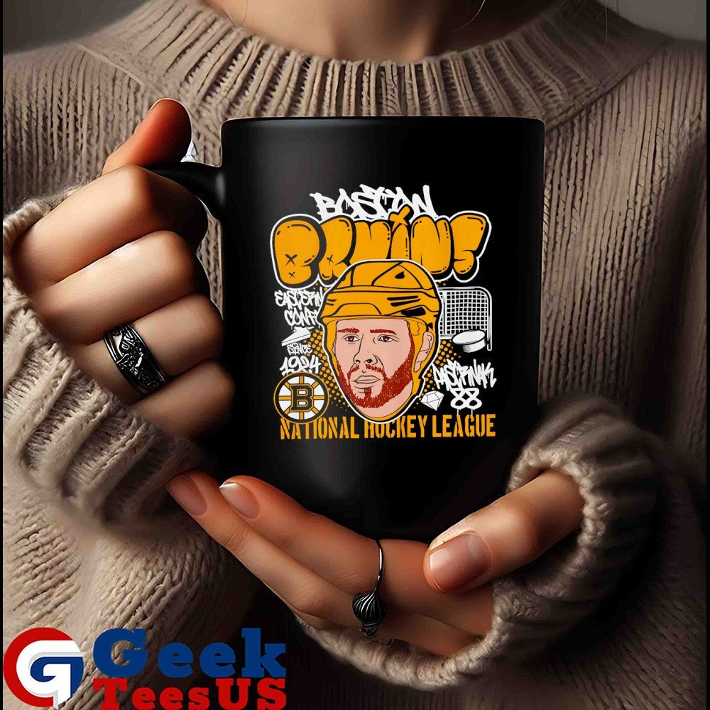 David Pastrnak big head Boston Bruins NHL cartoon shirt