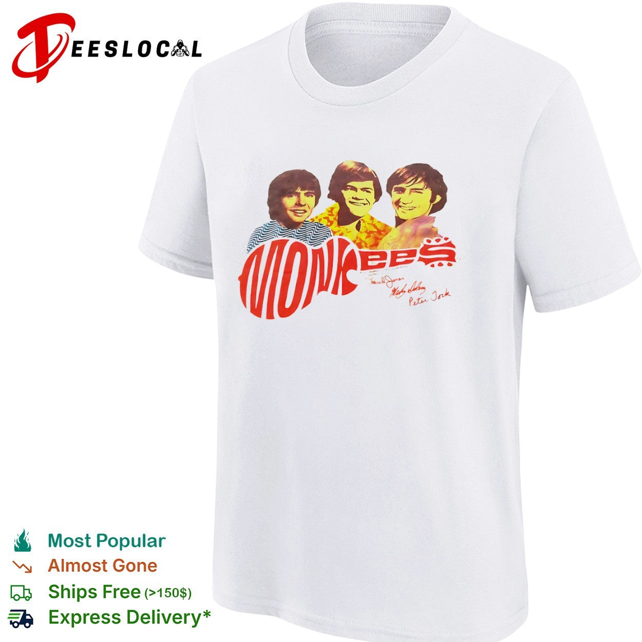 Davy Jones Micky Dolenz Peter Tork The Monkees shirt