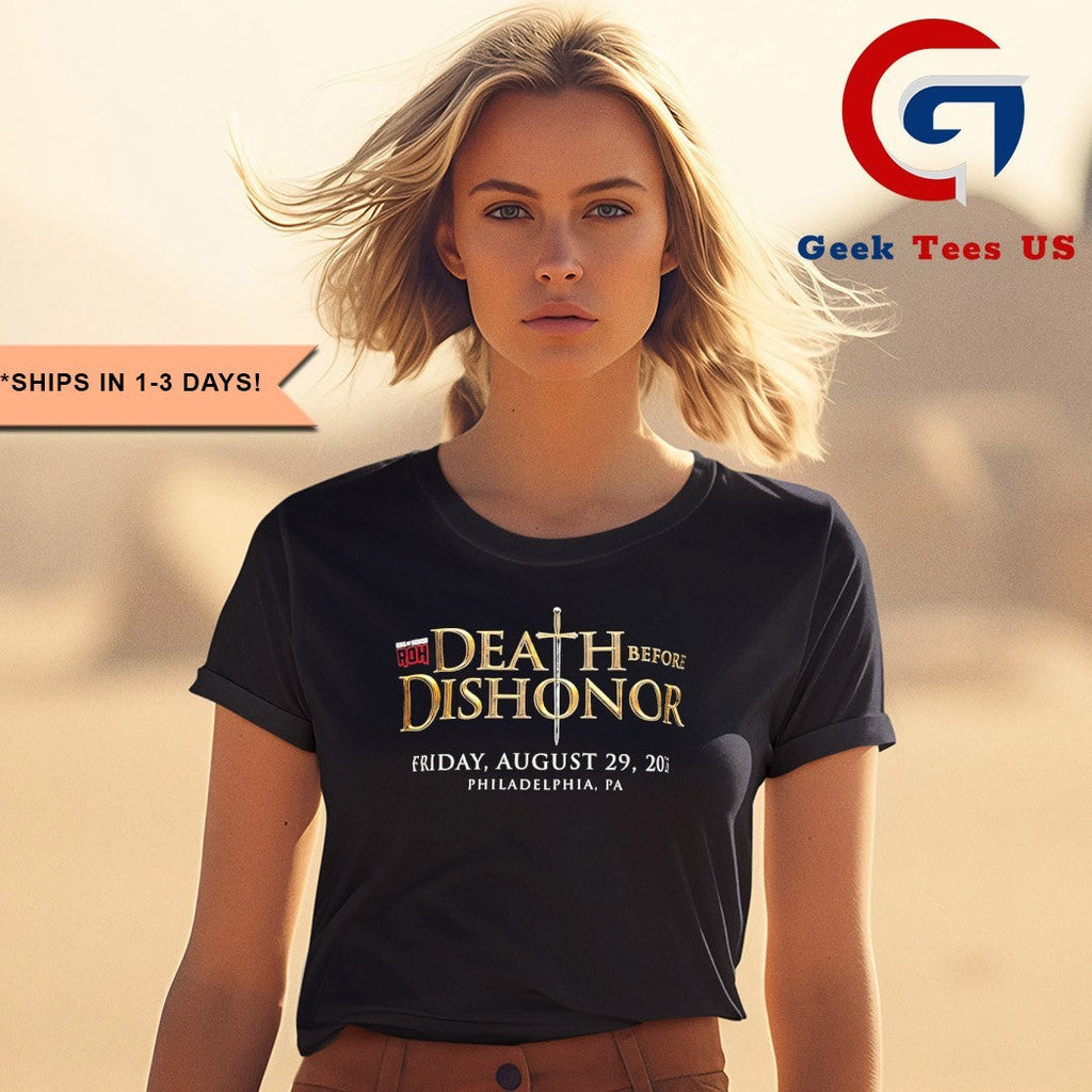 Death Before Dishonor and ROH 2025 shirt