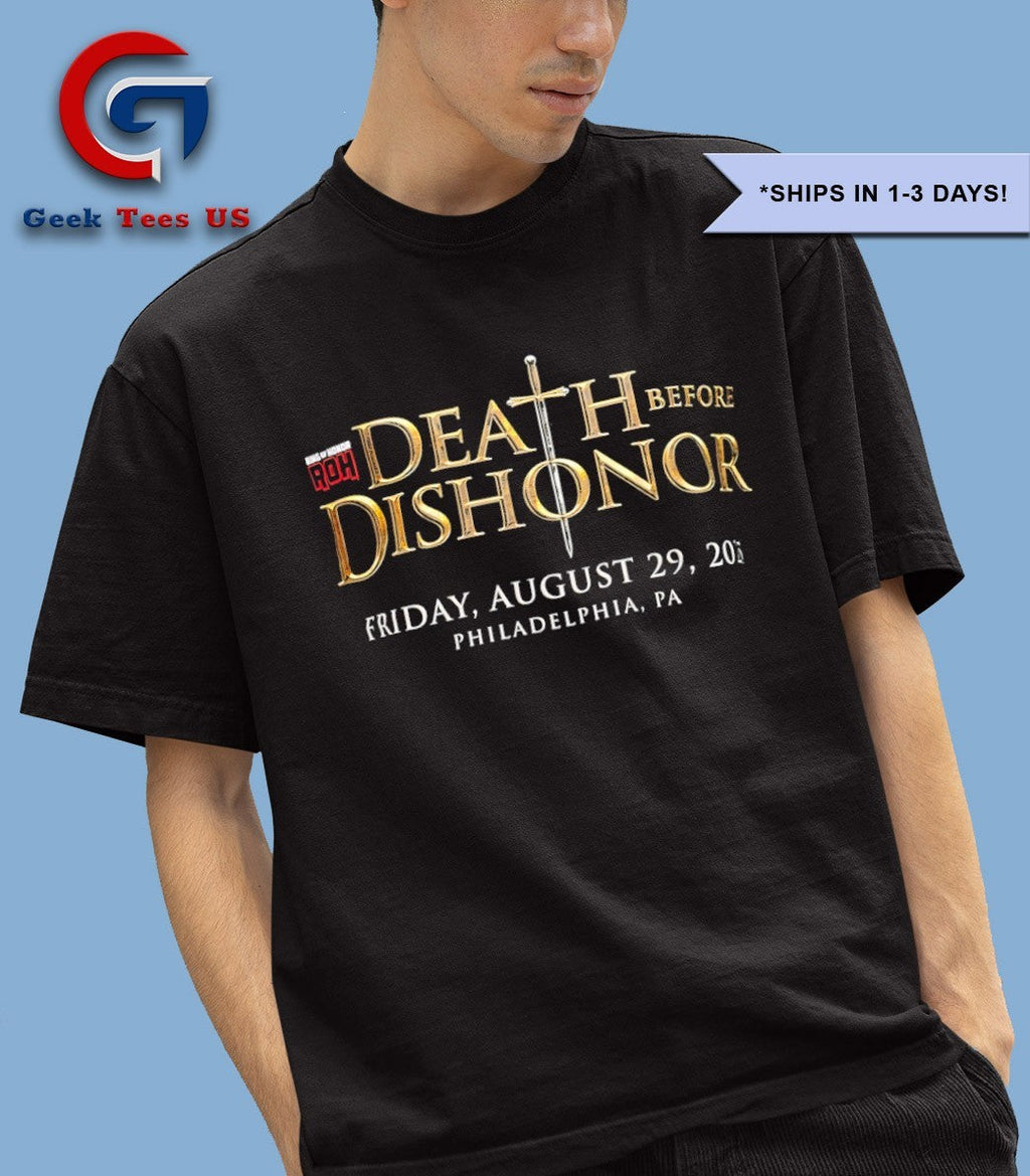 Death Before Dishonor and ROH 2025 shirt