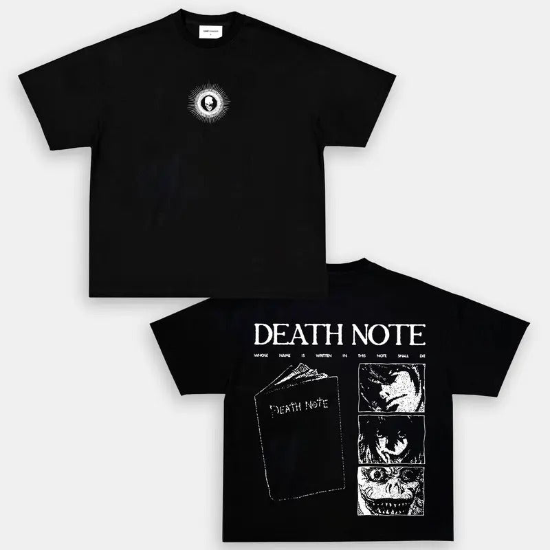 "Death Note" Retro Vintage Unisex Oversize Anime Manga Cotton T shirt, Sweatshirt, Hoodie, Gift For Anime Fan, Anime Lover