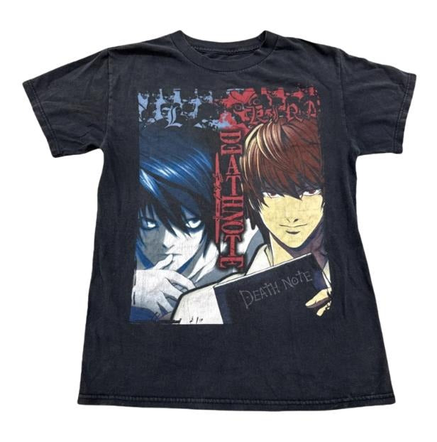 Death Note: Rivalry Clash T-Shirt, Death Note Shirt, Manga Anime Tshirt, Anime Clothing, Vintage Graphic Tees, Unisex Gothic Grunge Y2k Emo Scene Amity Affliction Style Clothes Gifts for Men Women Streetwear Menswear Womenswear