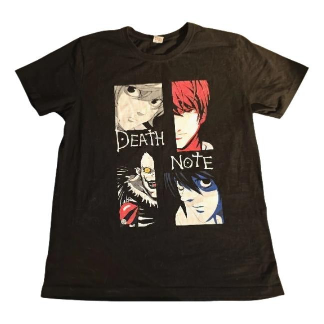 Death Note Anime T-Shirt, Death Note Shirt, Manga Anime Tshirt, Anime Clothing, Vintage Graphic Tees, Unisex Gothic Grunge Y2k Emo Scene Amity Affliction Style Clothes Gifts for Men Women Streetwear Menswear Womenswear