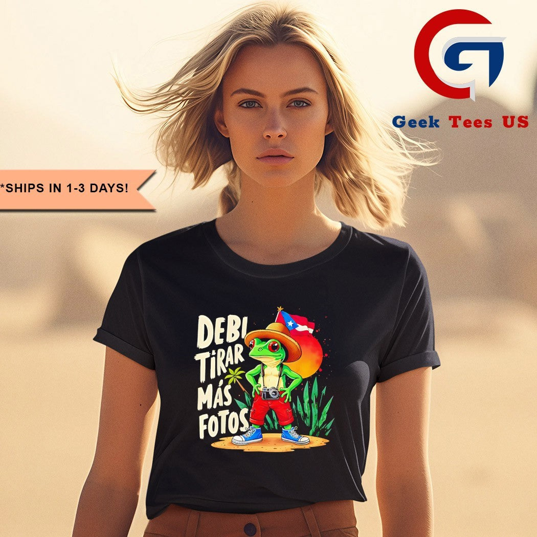 Debi tirar mas fotos Rana Caribena shirt