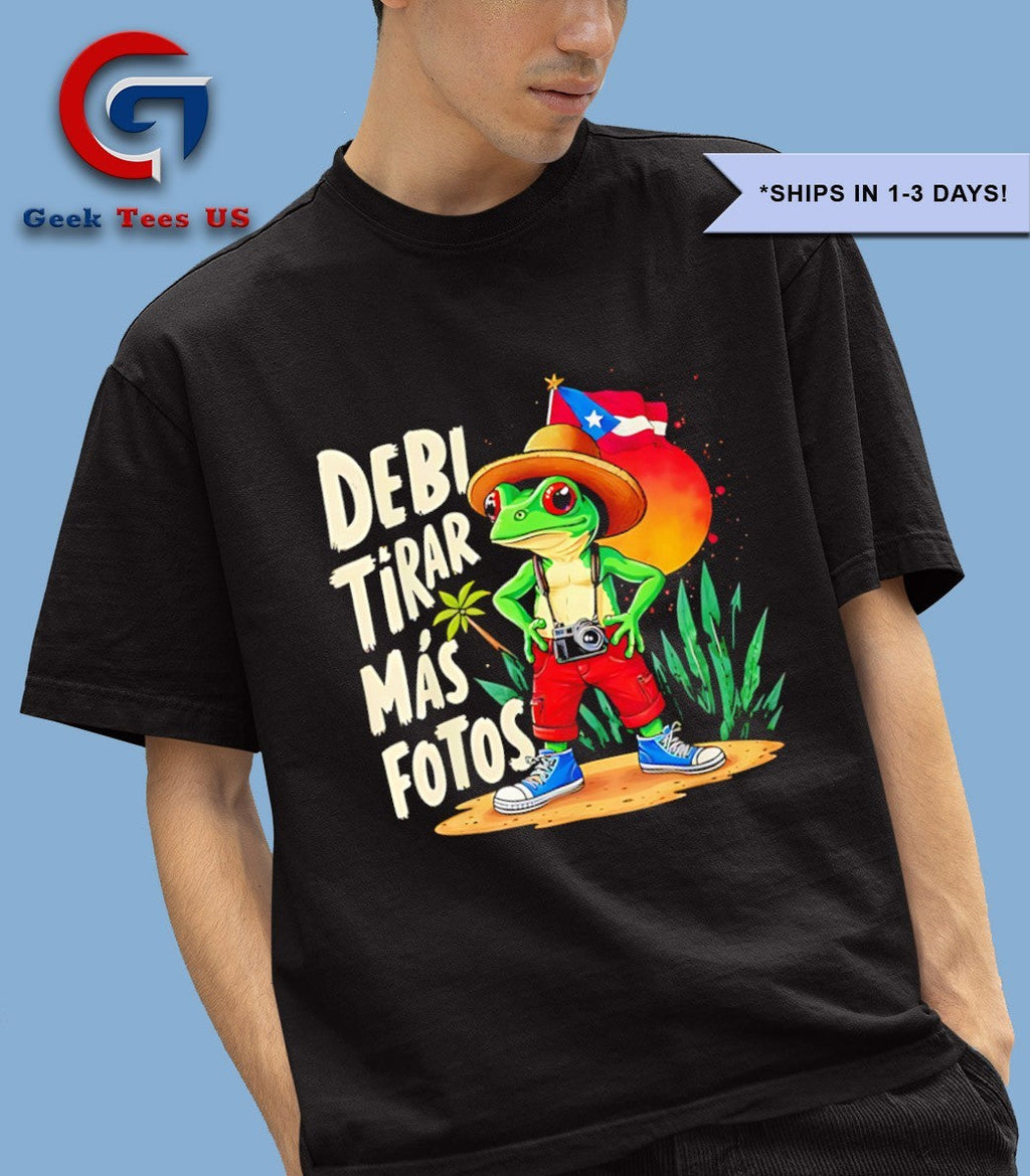 Debi tirar mas fotos Rana Caribena shirt