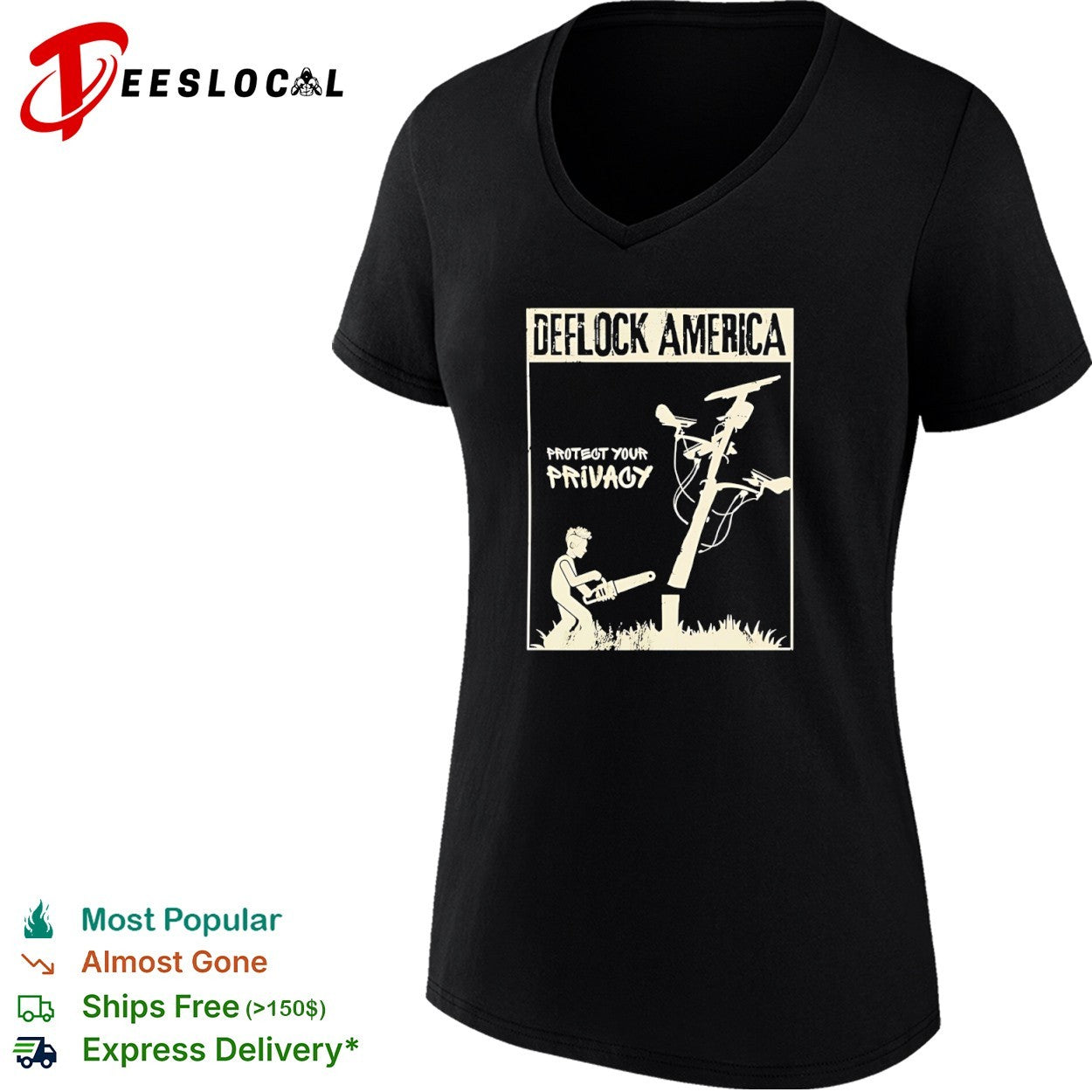 Deflock America Protect Your Privacy Distressed shirt