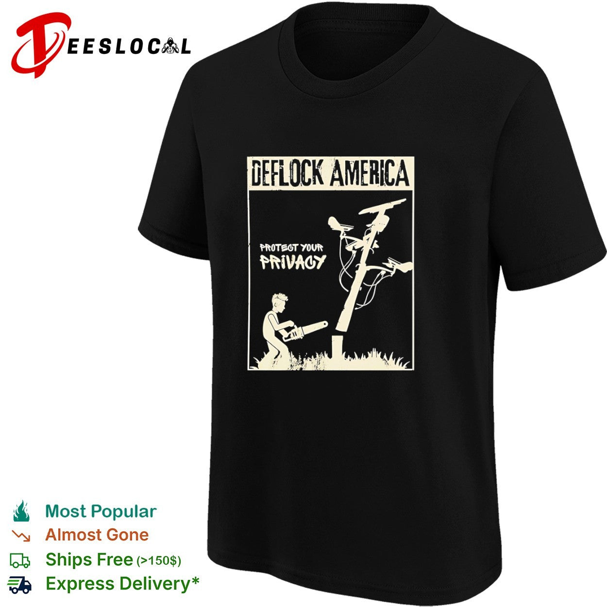 Deflock America Protect Your Privacy Distressed shirt