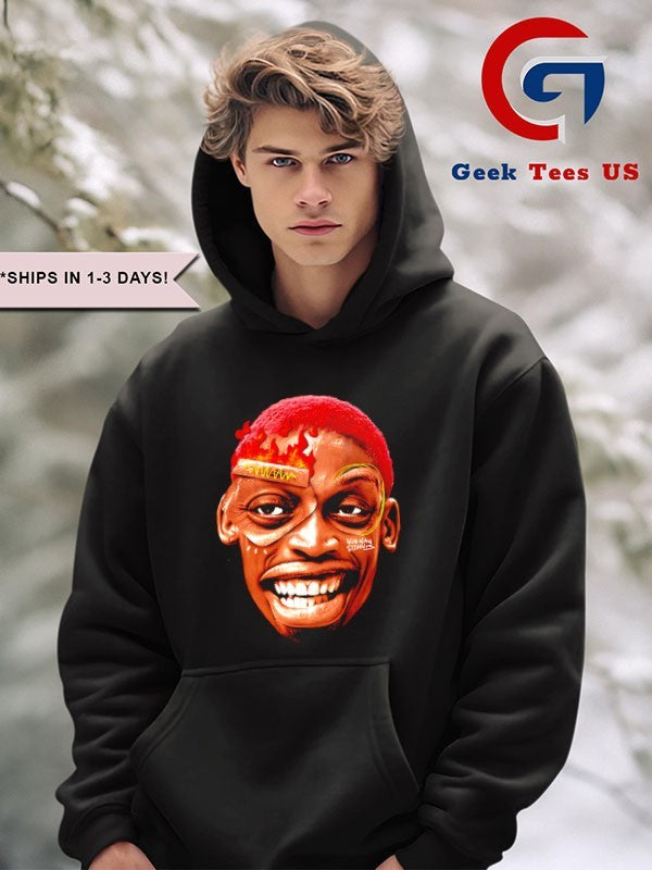 Dennis Rodman big head crazyhead Bad Boy shirt