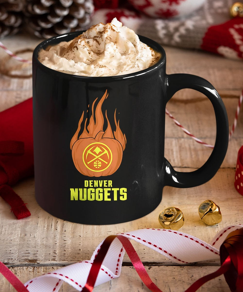 Denver Nuggets flaming pumpkin Halloween 2025 shirt