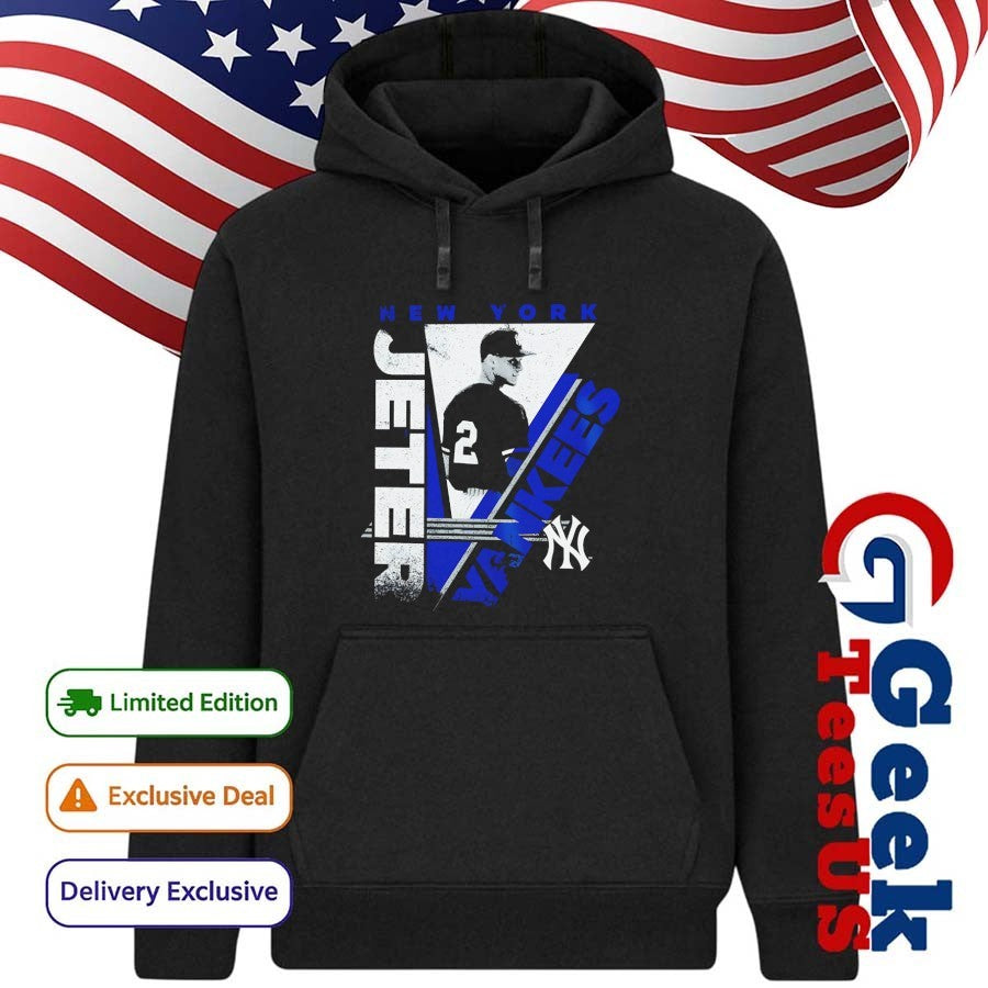 Derek Jeter New York Yankees baseball Black In the Zone Player shirt