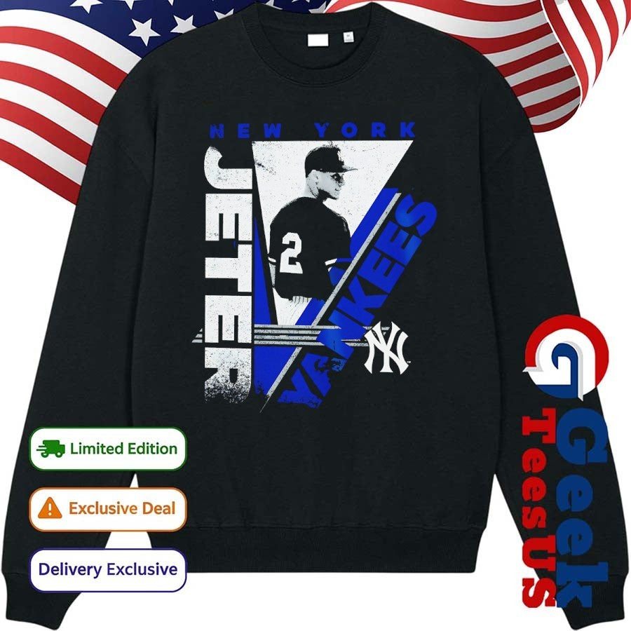 Derek Jeter New York Yankees baseball Black In the Zone Player shirt