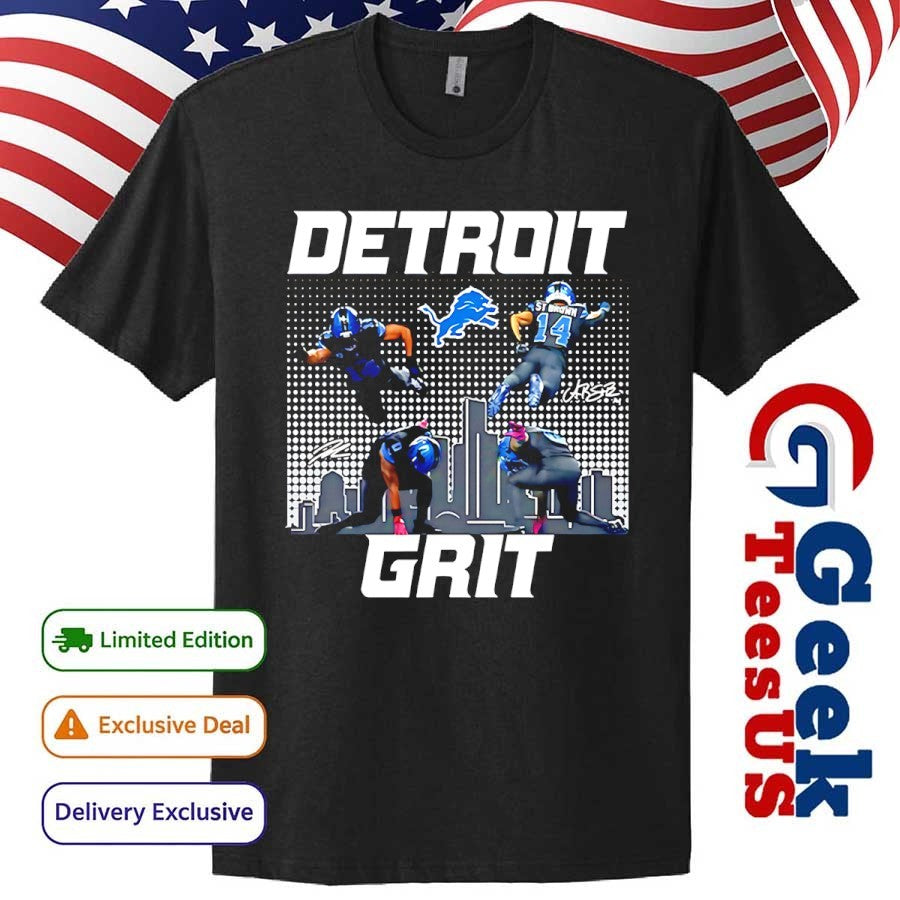 Detroit Lions grit super heroes signature shirt