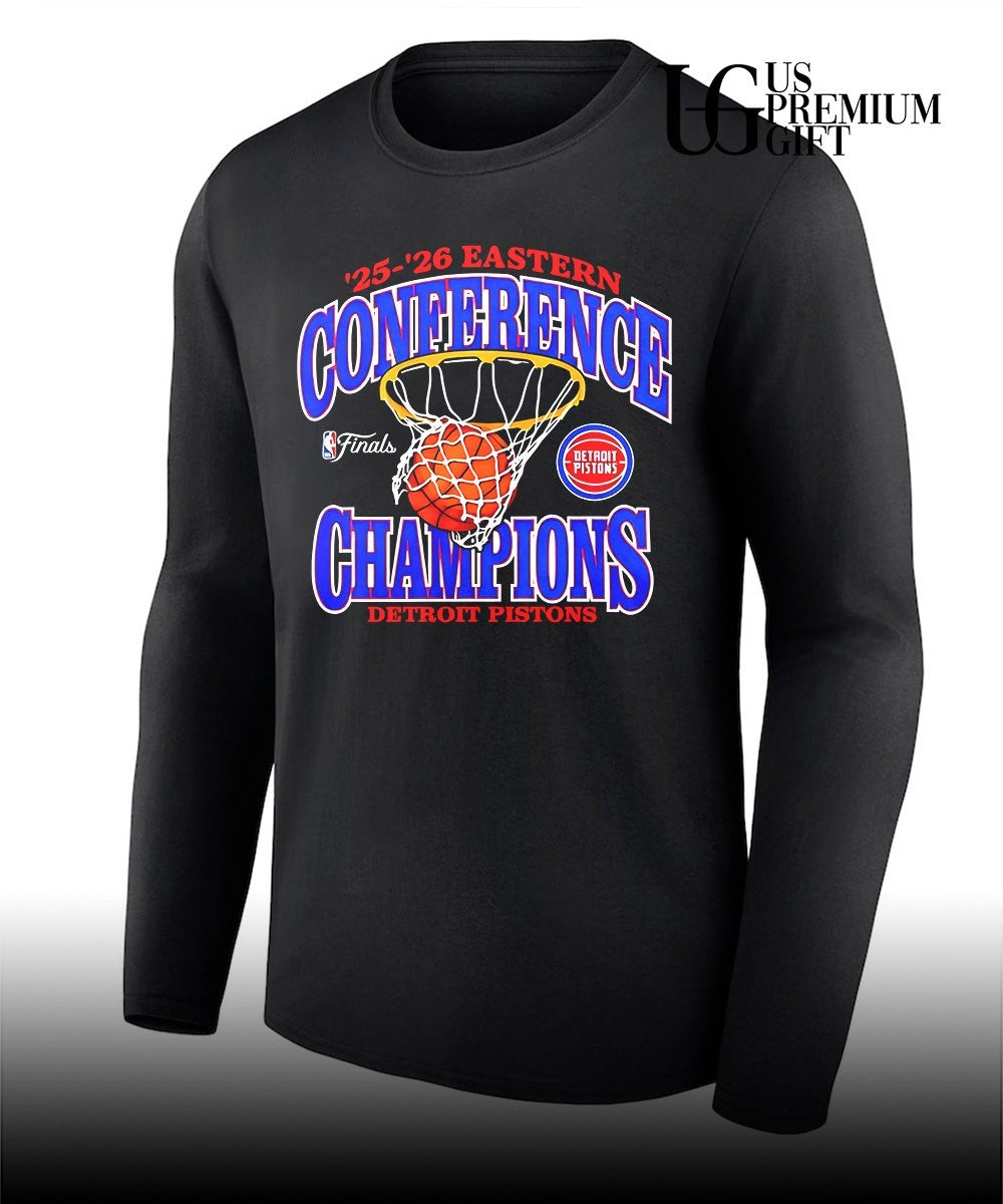 Detroit Pistons 2025-2026 Eastern Conference Champions NBA Finals logo shirt