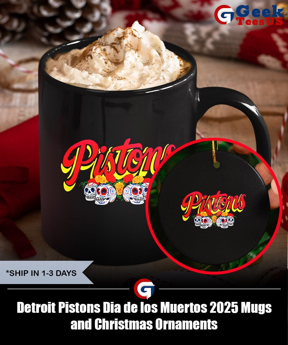 Detroit Pistons Dia de los Muertos 2025 shirt