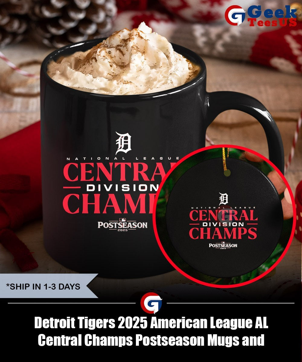 Detroit Tigers 2025 American League AL Central Champs Postseason shirt