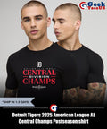 Detroit Tigers 2025 American League AL Central Champs Postseason shirt