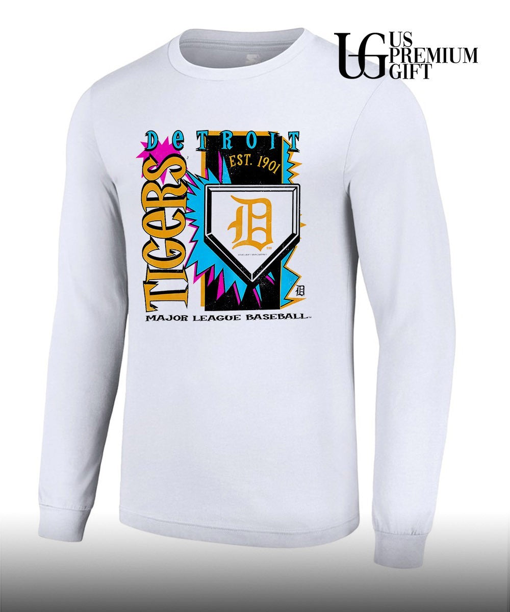 Detroit Tigers Major League baseball since 1901 Cooperstown Neon shirt