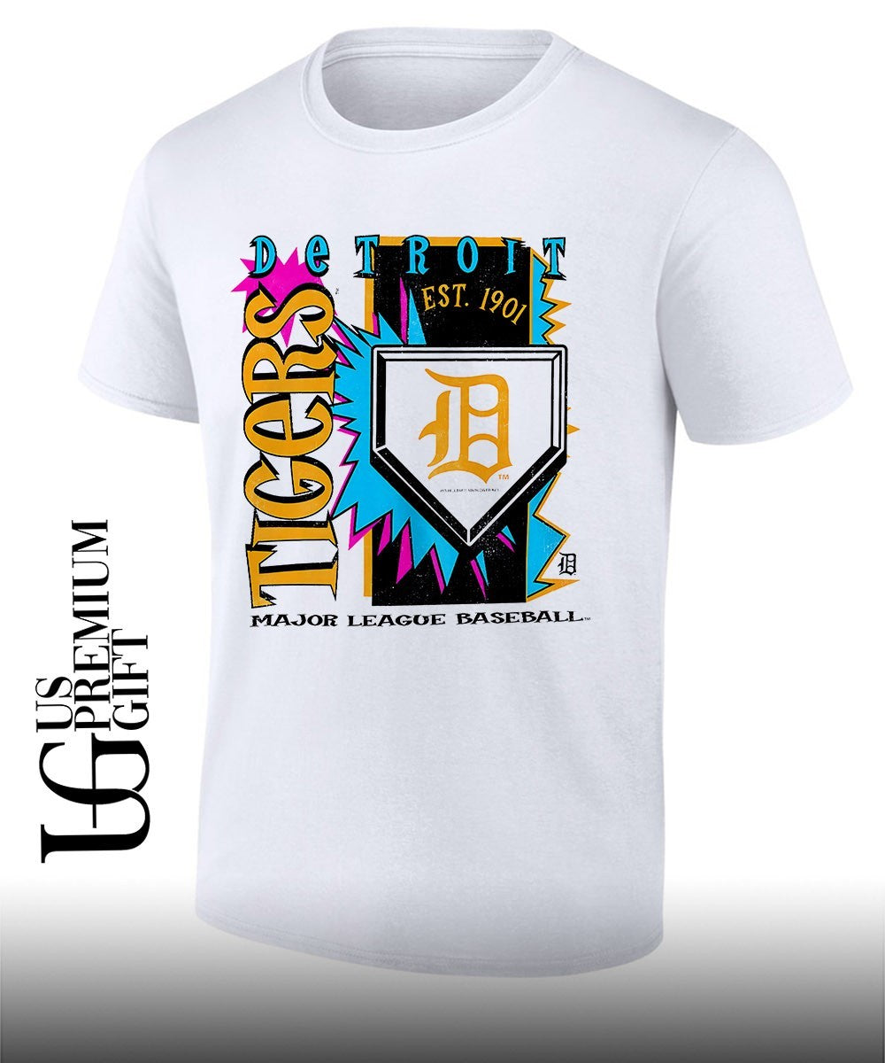 Detroit Tigers Major League baseball since 1901 Cooperstown Neon shirt