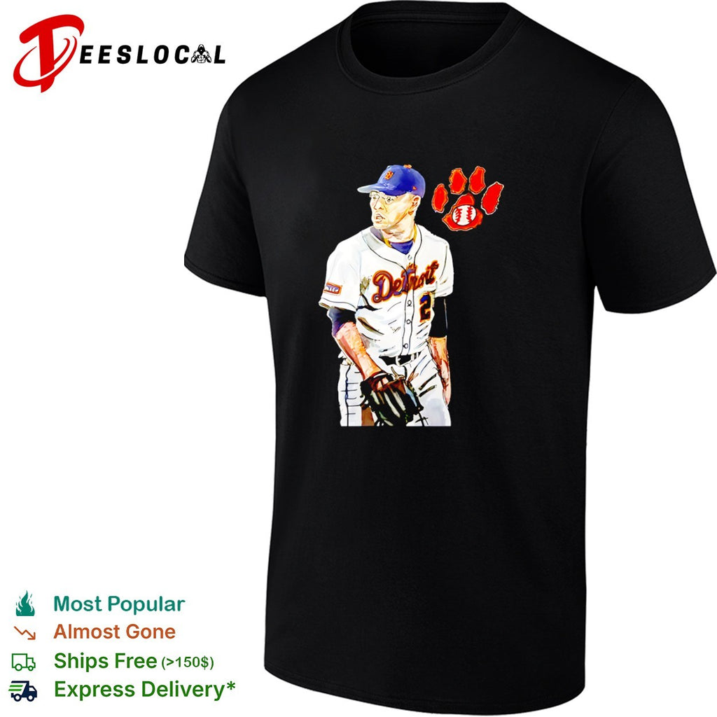 Detroit Tigers Number 2 Baseball Player shirt