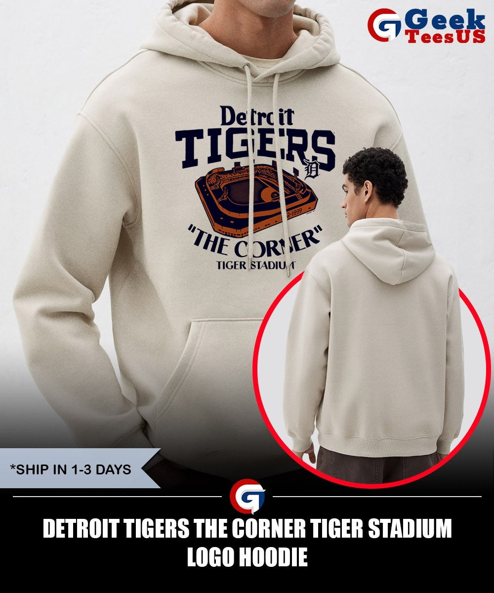 Detroit Tigers the corner Tiger Stadium logo shirt