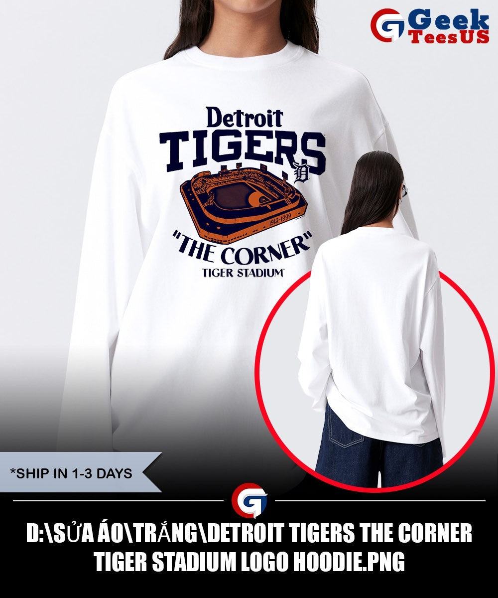 Detroit Tigers the corner Tiger Stadium logo shirt