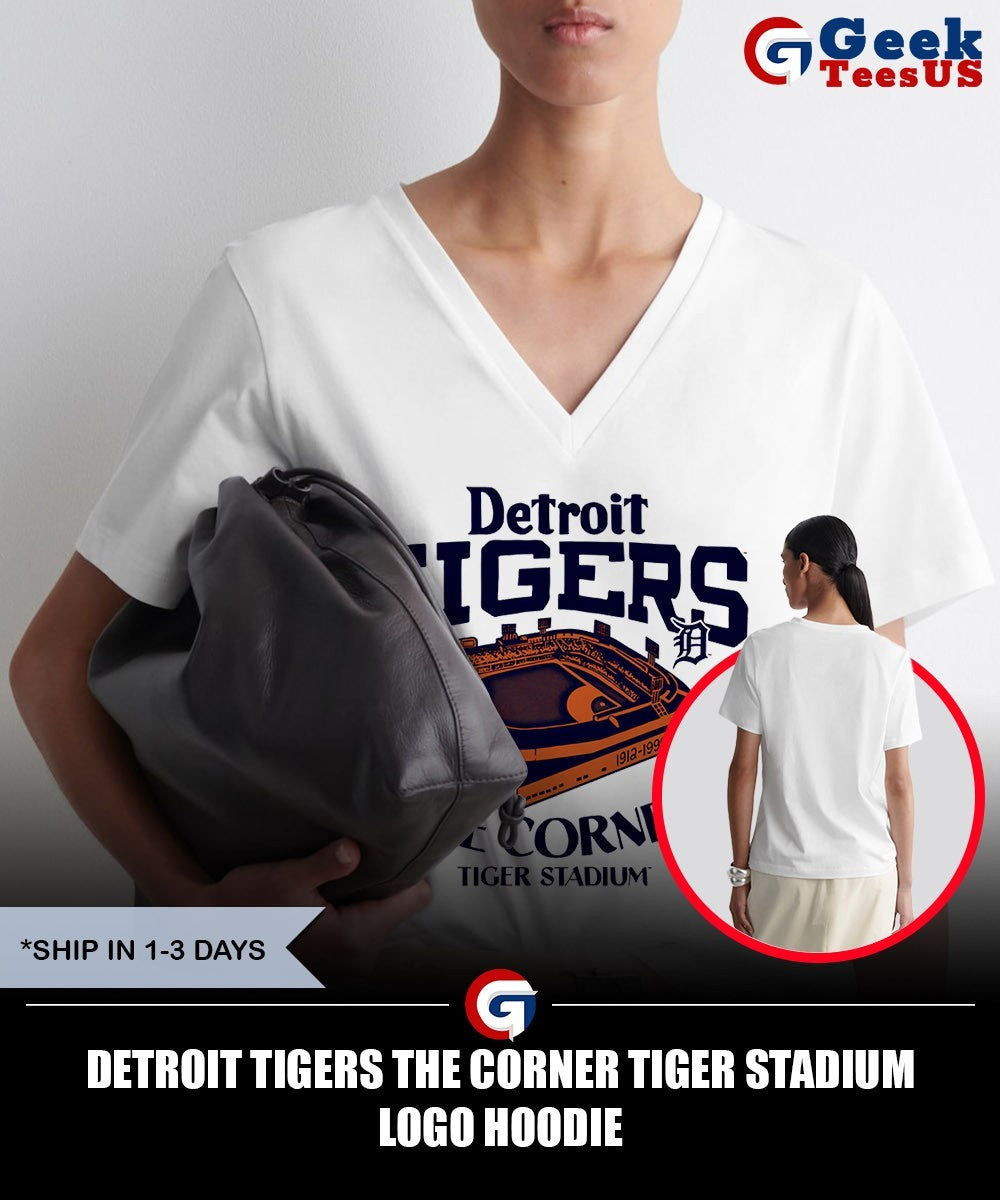 Detroit Tigers the corner Tiger Stadium logo shirt