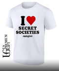 Devin Vassell wearing I heart Secret Societies shirt