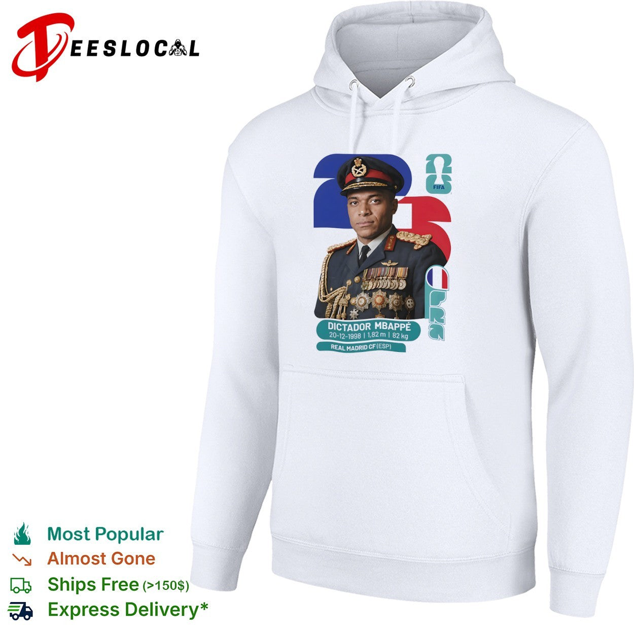 Dictador Mbappe Real Madrid CF 2023 FIFA Style Portrait shirt
