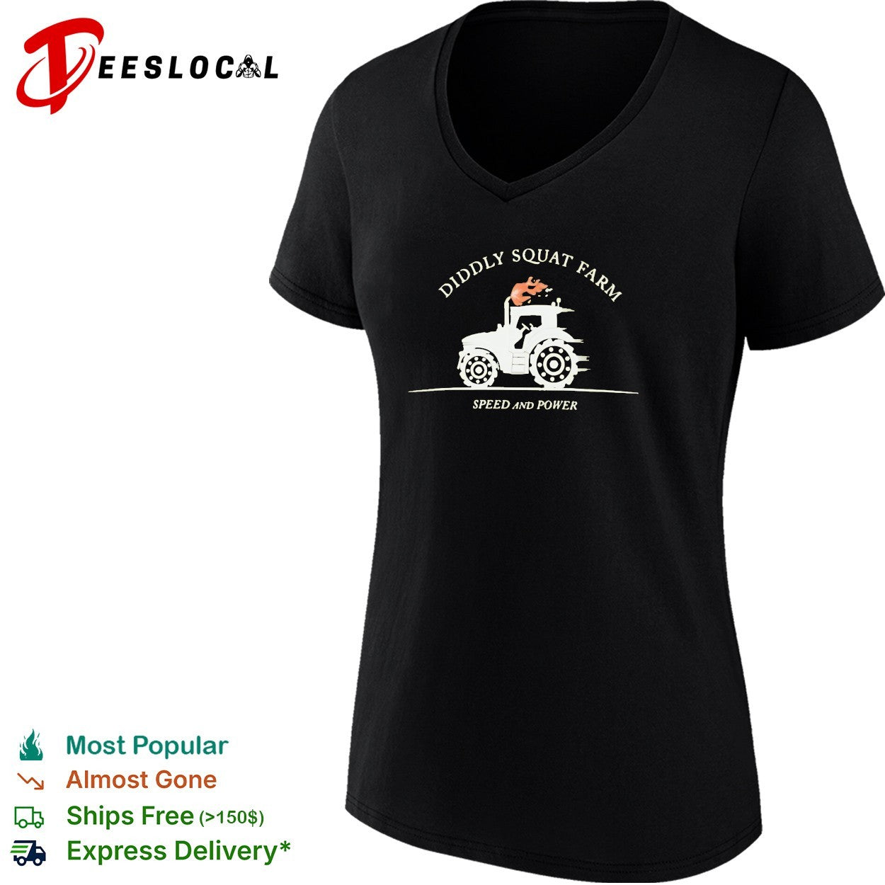 Diddly Squat Farm speed and power tractor shirt