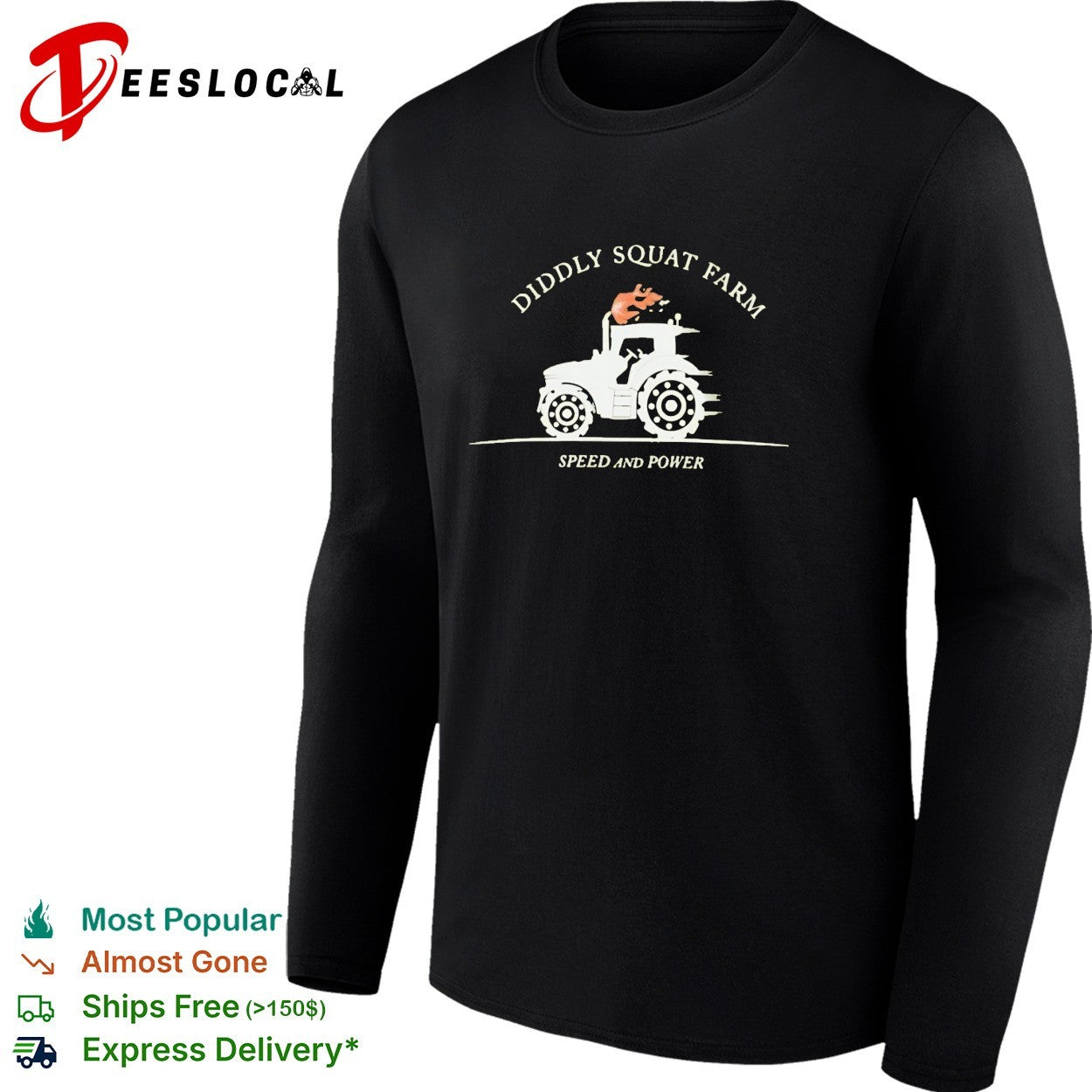 Diddly Squat Farm speed and power tractor shirt