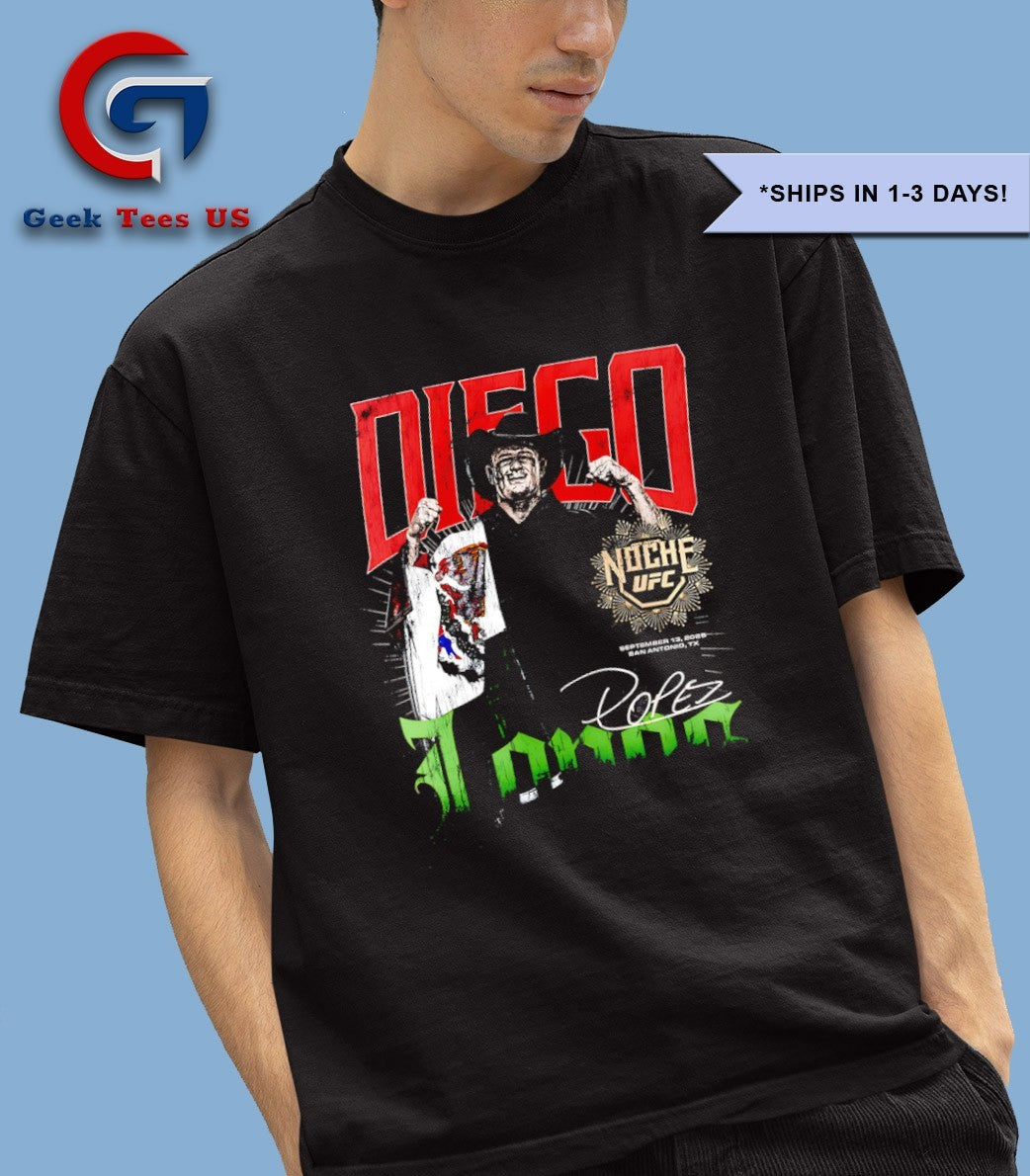 Diego Lopes UFC signature graphic T-shirt