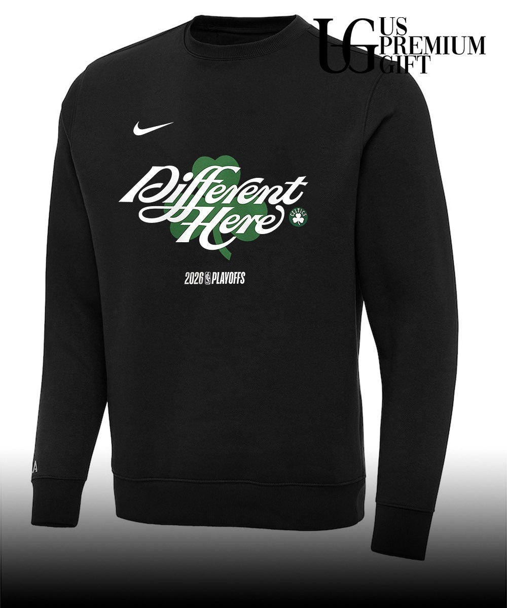 Different Here Boston Celtics Basketball 2026 NBA Playoffs Mantra shirt