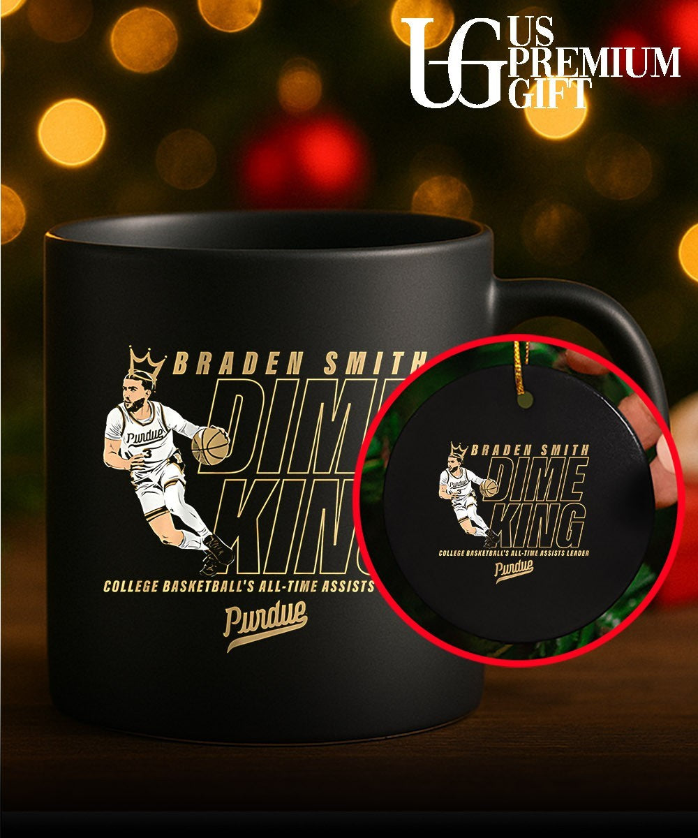 Dime King Braden Smith All-Time Assists Leader Purdue Boilermakers men’s basketball shirt