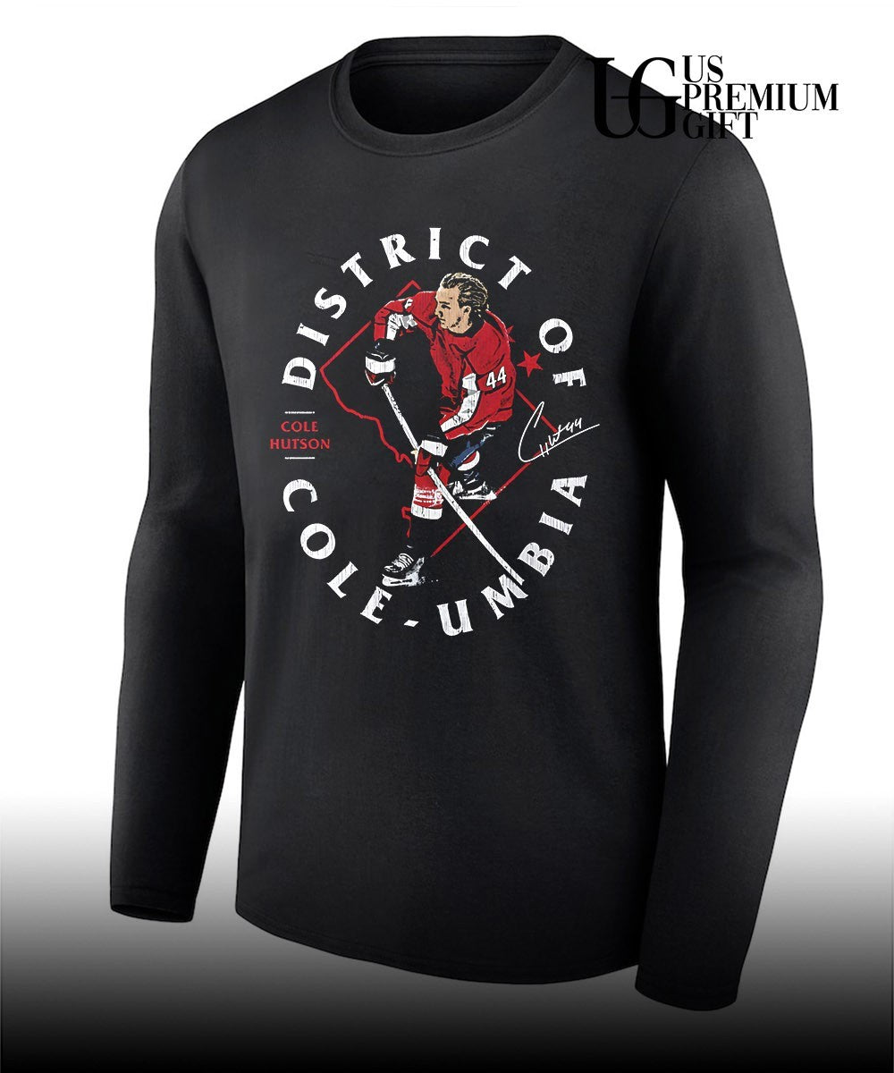 District of Cole Umbia Cole Hutson Washington Capitals hockey signature shirt